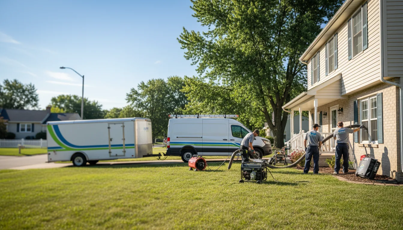 Flooded Basement Restoration And Cleanup With Repair in Hillview, IL near me